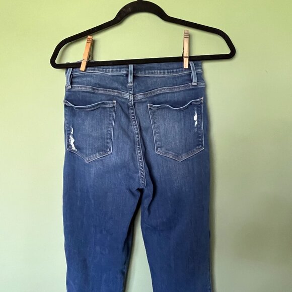 $168 FRAME Le Sylvie Slender Straight Ankle Jeans Cropped Size 27 - Picture 8 of 9